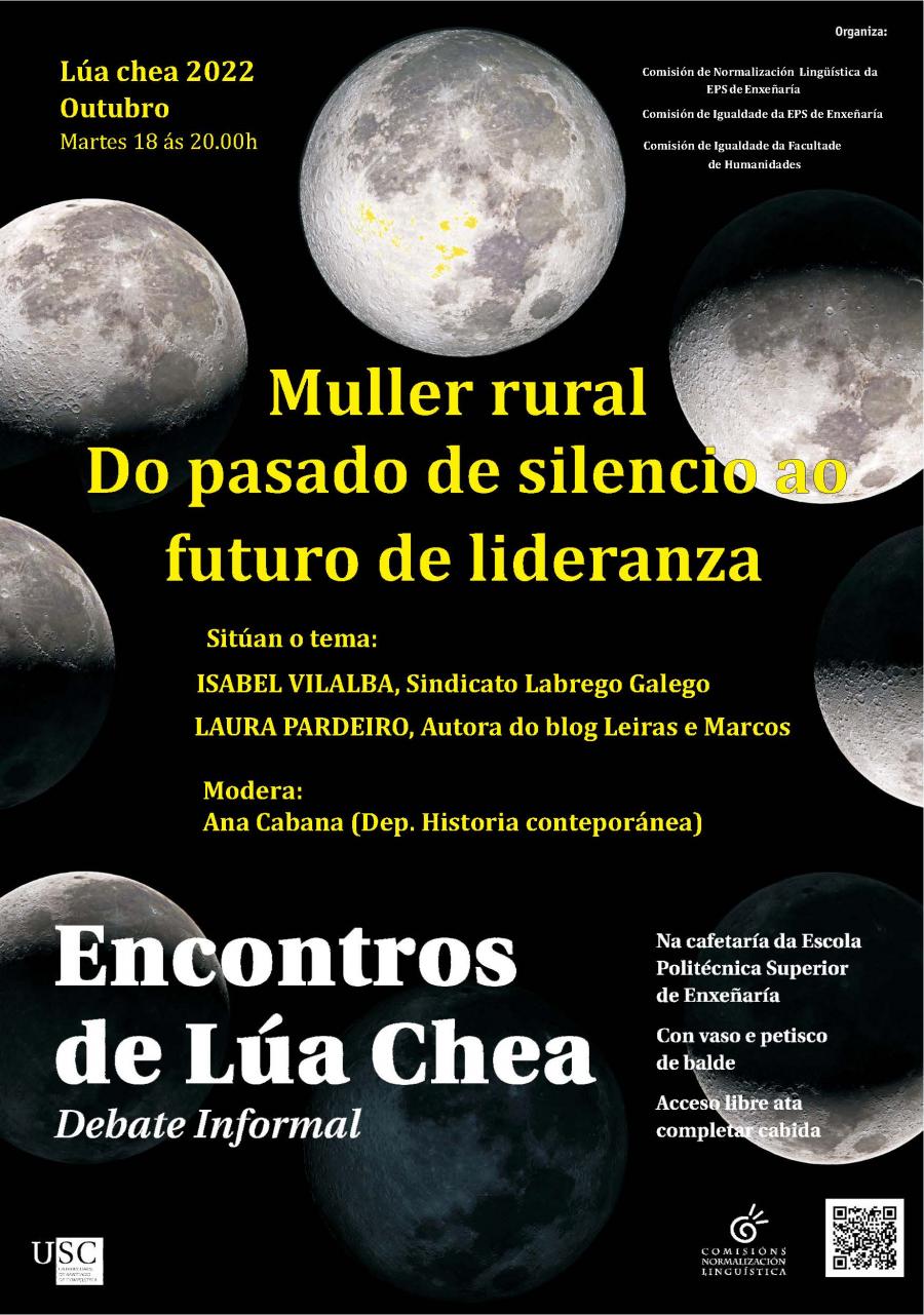 Cartaz da sesión dos Encontros de Lúa Chea Cartaz da sesión dos Encontros de Lúa Chea