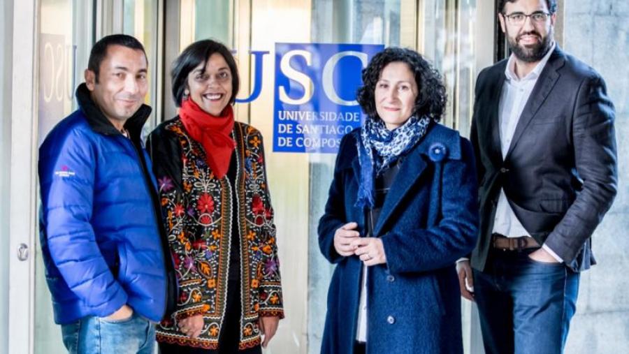 De esquerda a dereita, Carlos Valcárcel, María José Domínguez, María Teresa Sanmarco e Isaac González. Foto: Fundación BBVA De esquerda a dereita, Carlos Valcárcel, María José Domínguez, María Teresa Sanmarco e Isaac González. Foto: Fundación BBVA