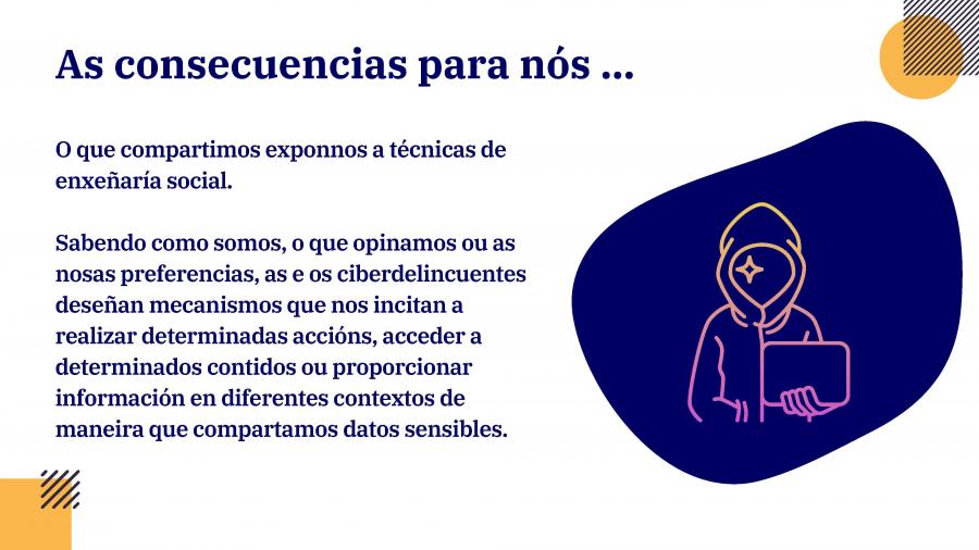 Se contamos de máis podemos ser vìtimas de ataques especialmente deseñados Se contamos de máis podemos ser vìtimas de ataques especialmente deseñados