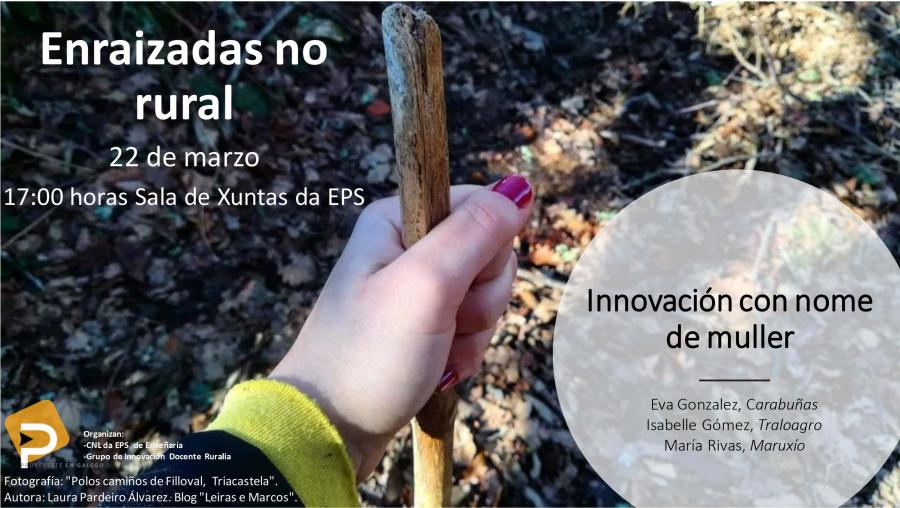 Encontro 1 de 2022 (Innovación con nome de muller) Cartel do 1º Encontro de Lúa Chea de 2022