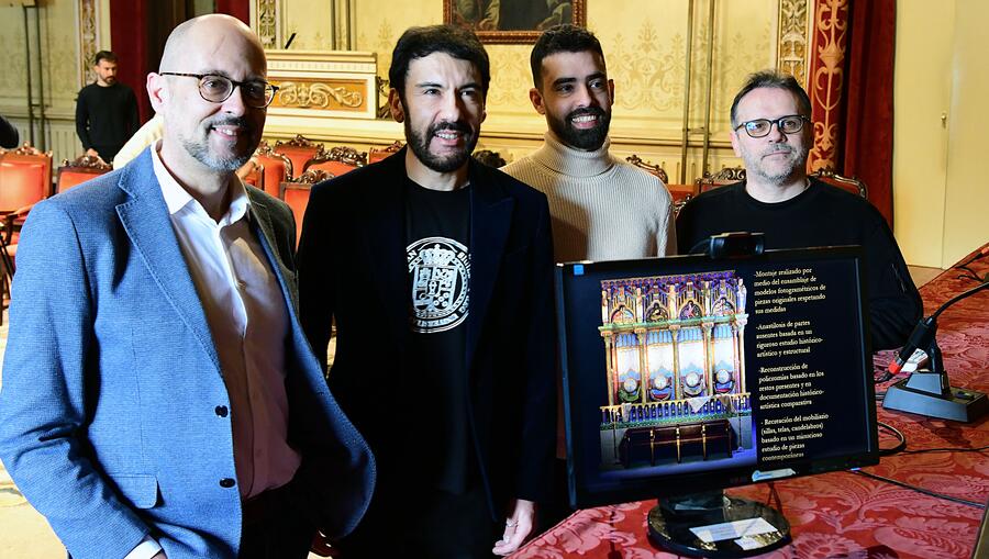 De esquerda a dereita, Anxo Miján, Francisco Prado-Vilar, Alexandre González e Carlos Paz. Foto: Santi Alvite De esquerda a dereita, Anxo Miján, Francisco Prado-Vilar, Alexandre González e Carlos Paz. Foto: Santi Alvite