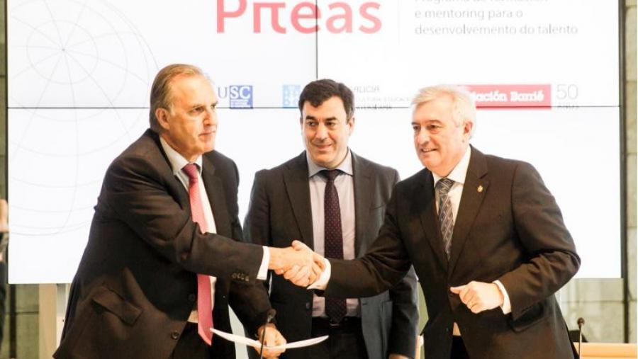 A USC participa no programa Piteas da Fundación Barrié, de formación e apadriñamento para o desenvolvemento do talento A USC participa no programa Piteas da Fundación Barrié, de formación e apadriñamento para o desenvolvemento do talento