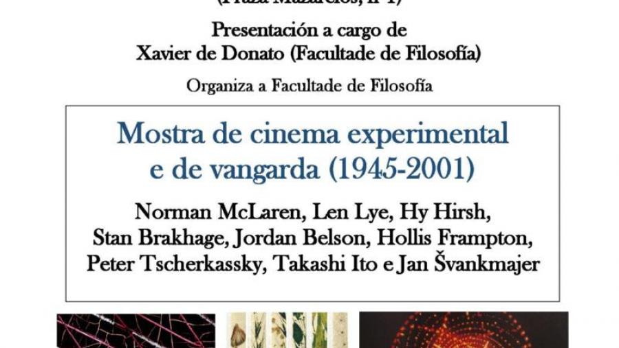 Mostra de cinema experimental e de vangarda no Ciclo de cinema filosófico Mostra de cinema experimental e de vangarda no Ciclo de cinema filosófico