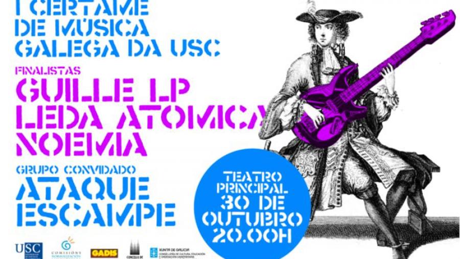 Esta noite, gala final do I Certame de Música Galega da USC Esta noite, gala final do I Certame de Música Galega da USC