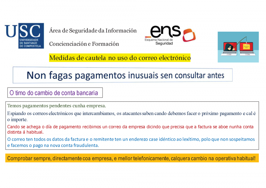 Ten coidado ao pagar facturas Ten coidado ao pagar facturas