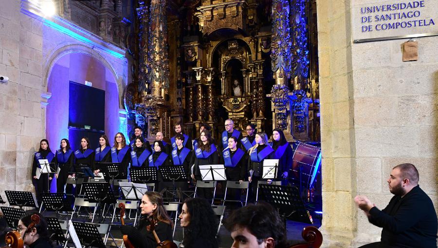 O Coro da USC nun concerto en decembro. FOTO: Santi Alvite O Coro da USC nun concerto en decembro. FOTO: Santi Alvite