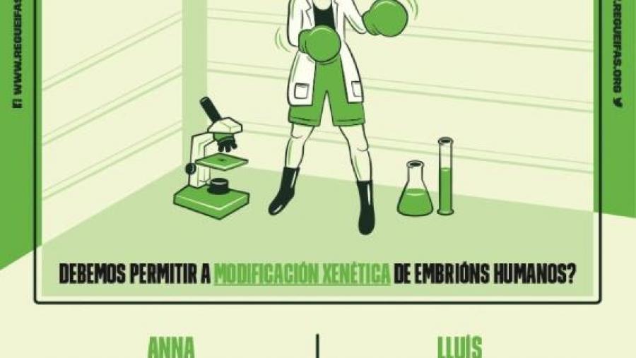 Última Regueifa de Ciencia do ano cun debate sobre a edición xenética en humanos Última Regueifa de Ciencia do ano cun debate sobre a edición xenética en humanos