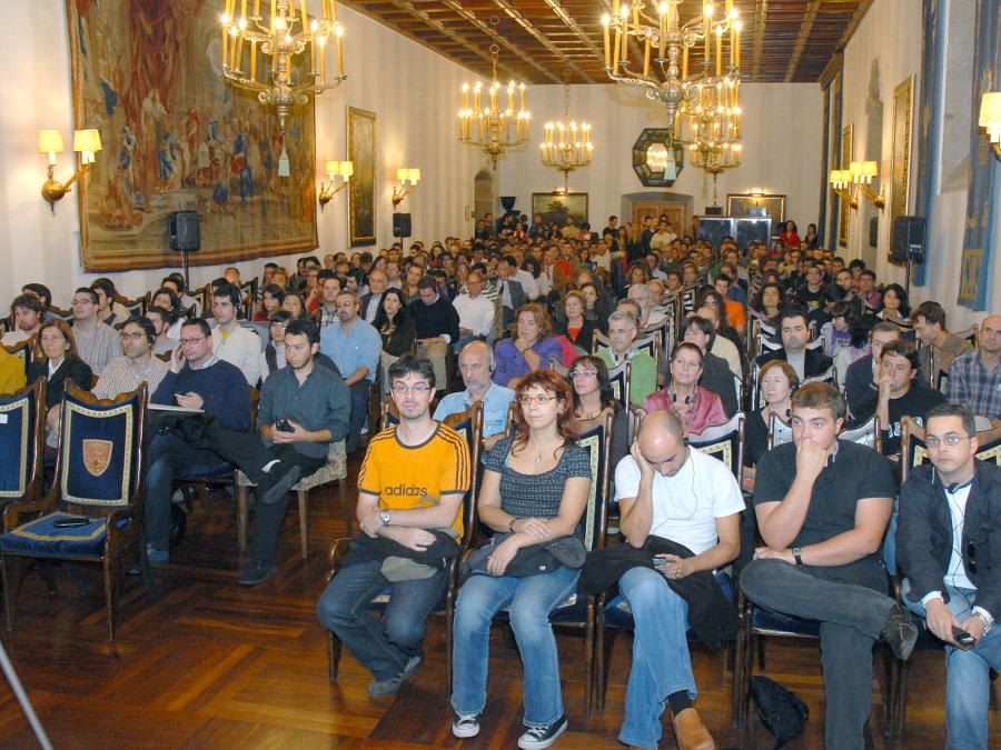 Público asistente a la conferencia de Frank Wilczek Público asistente a la conferencia de Frank Wilczek