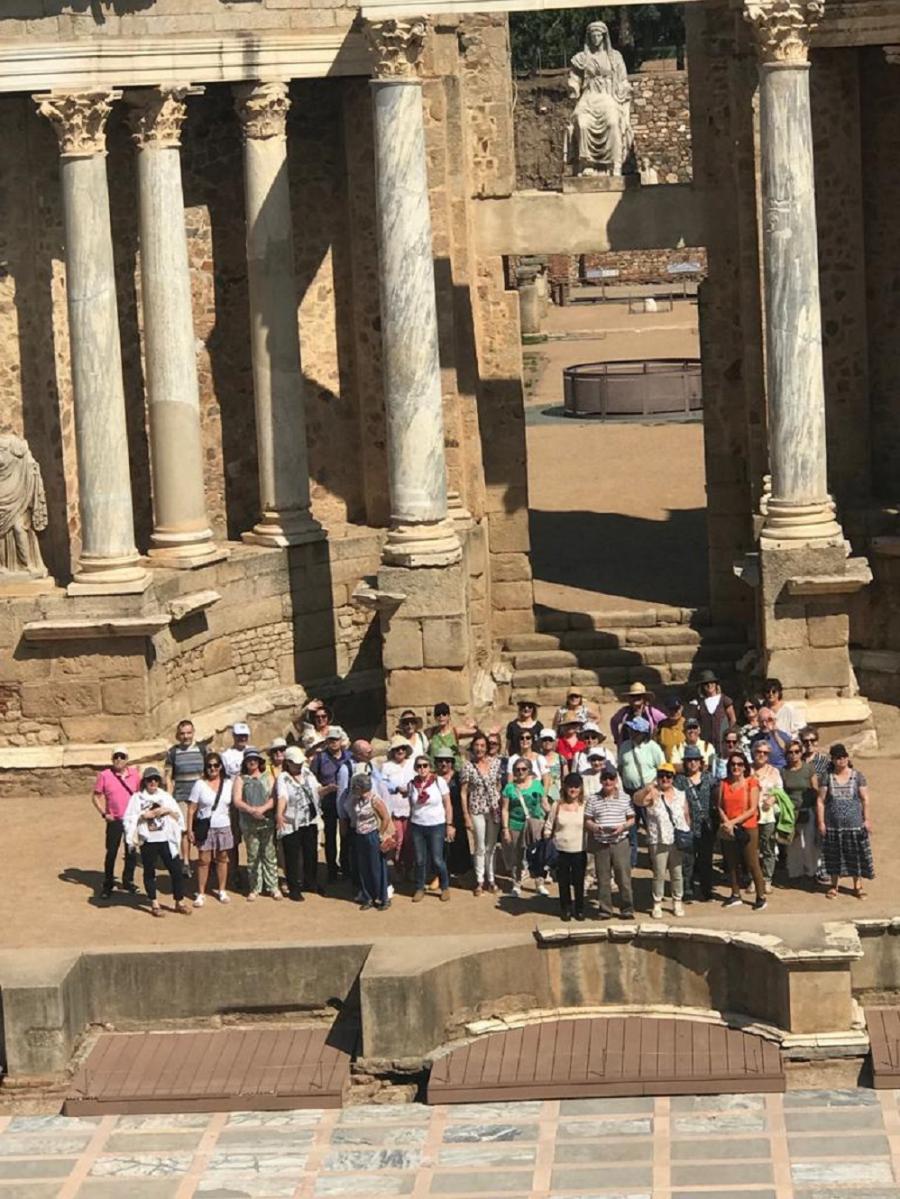 Visita ao teatro romano de Mérida Visita ao teatro romano de Mérida