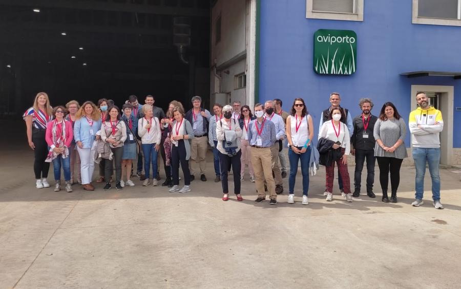 Participantes nas xornadas sobre fertilización da SECH, nas instalacións de Aviporto Participantes nas xornadas sobre fertilización da SECH, nas instalacións de Aviporto