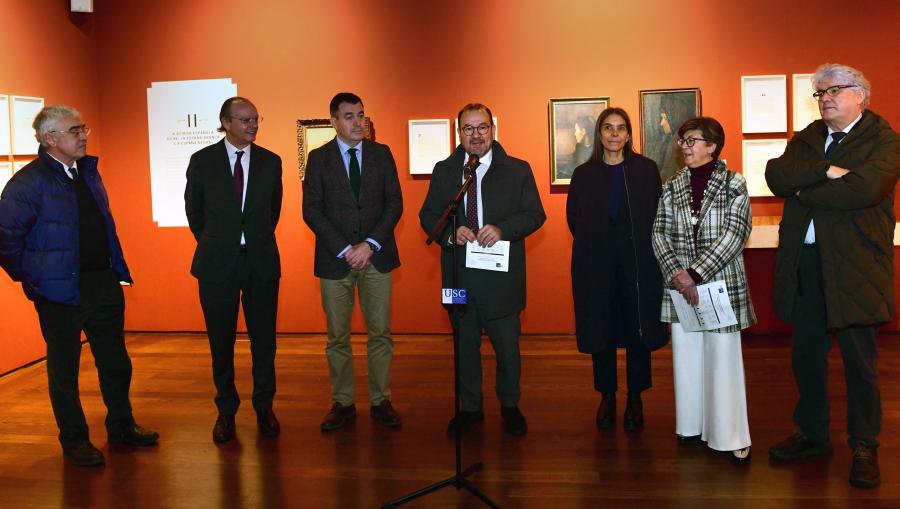 De esquerda a dereita, Javier del Valle-Inclán Alsina, Xosé Luis Vilela Conde, Román Rodríguez, Antonio López, Mercedes Rosón, Margarita Santos e José Manuel López Vázquez. FOTO: Santi Alvite De esquerda a dereita, Javier del Valle-Inclán Alsina, Xosé Luis Vilela Conde, Román Rodríguez, Antonio López, Mercedes Rosón, Margarita Santos e José Manuel López Vázquez. FOTO: Santi Alvite