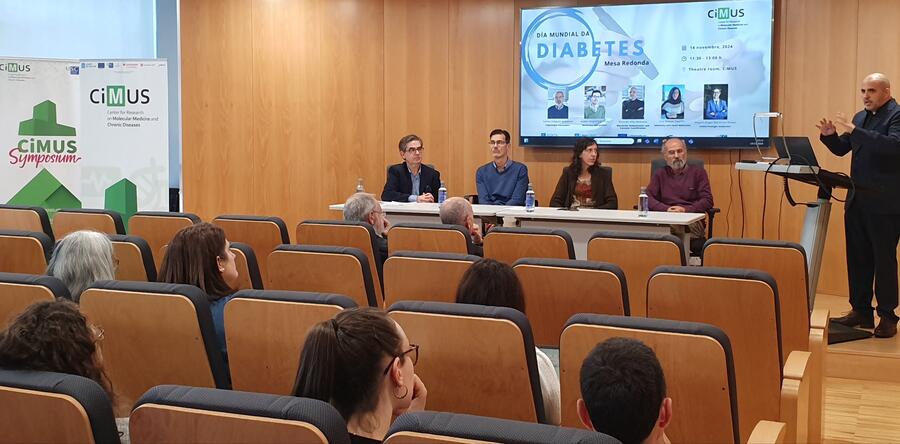 O CiMUS acolleu unha mesa de debate con motivo do Día Mundial da Diabetes O CiMUS acolleu unha mesa de debate con motivo do Día Mundial da Diabetes