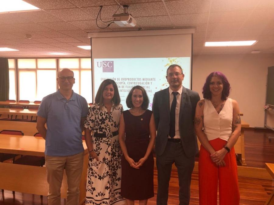 De esquerda a dereita, Manuel Vázquez, Ángeles Romero, Gema Manuela Puertas Hernando, Manuel Cruz e Marta Martínz Sanz De esquerda a dereita, Manuel Vázquez, Ángeles Romero, Gema Manuela Puertas Hernando, Manuel Cruz e Marta Martínz Sanz