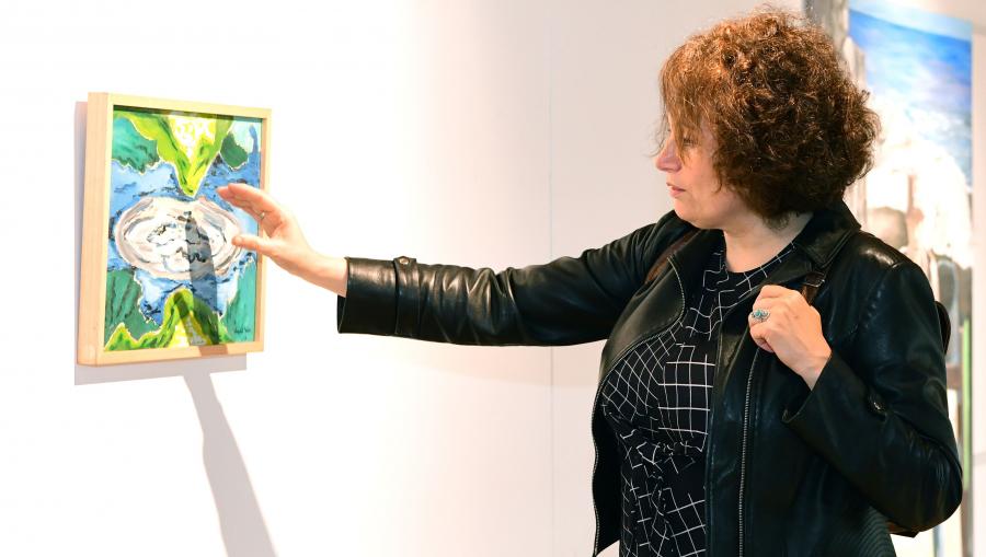A artista realizou xa varias exposicións na cidade ao longo da súa carreira. FOTO: Santi Alvite A artista realizou xa varias exposicións na cidade ao longo da súa carreira. FOTO: Santi Alvite