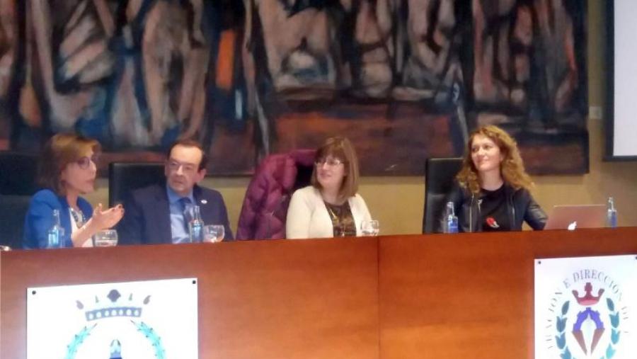 De esquerda a dereita, Carla Reyes, José Díez de Castro, Eva López e Isabel Neira De esquerda a dereita, Carla Reyes, José Díez de Castro, Eva López e Isabel Neira