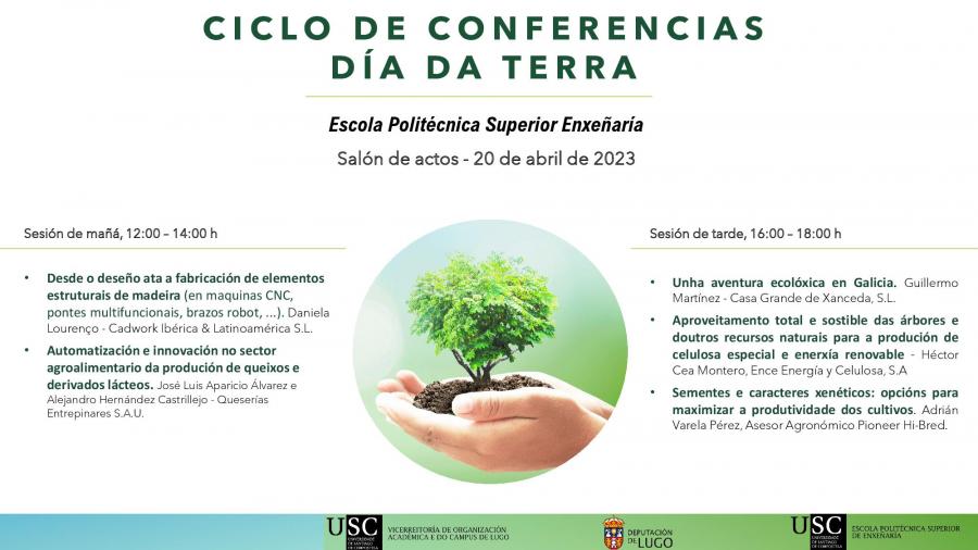 Programa de relatorios organizado co gallo do Día da Terra Programa de relatorios organizado co gallo do Día da Terra