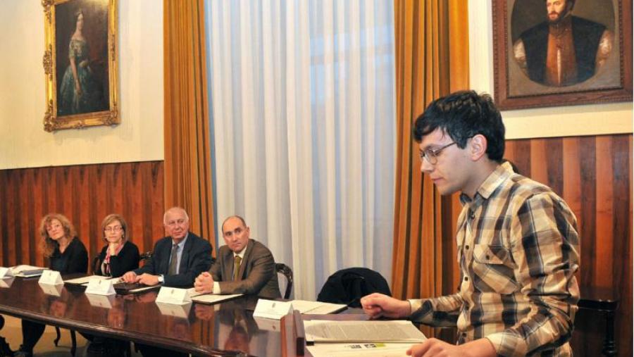 Ismael Ramos leu en público o seu relato 'A muller do escritor' Ismael Ramos leu en público o seu relato 'A muller do escritor'