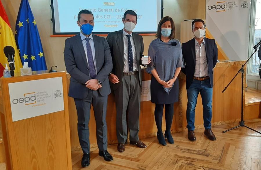 Acto de recollida do premio da Axencia Española de Protección de Datos Acto de recollida do premio da Axencia Española de Protección de Datos