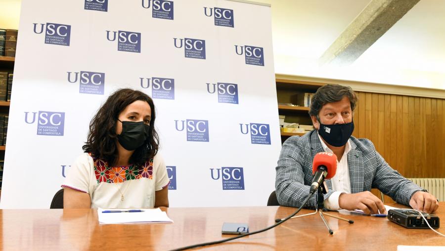 Ana López Durán e Javier Ferreira fixeron balance en rolda de prensa destes dous primeiros meses de funcionamento da Unidade. Foto: Santi Alvite Ana López Durán e Javier Ferreira, na rolda de prensa