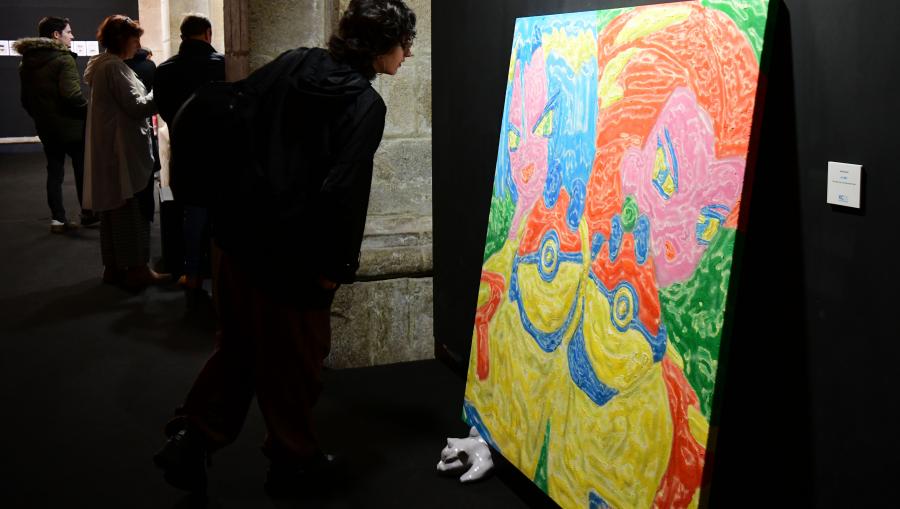 Primeiro premio da modalidade de Artes plásticas. FOTO: Santi Alvite Primeiro premio da modalidade de Artes plásticas. FOTO: Santi Alvite