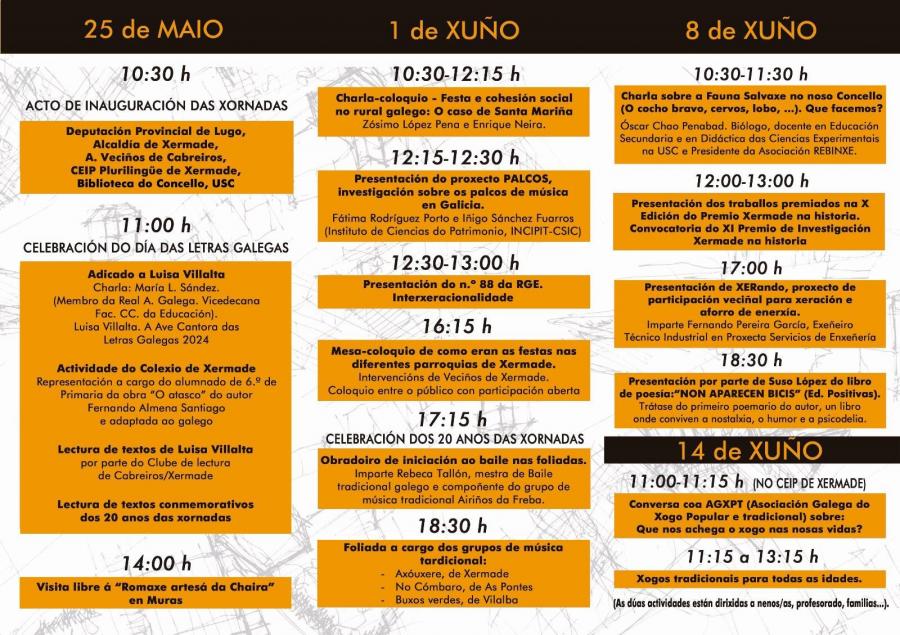 Programa das xornadas Programa das xornadas