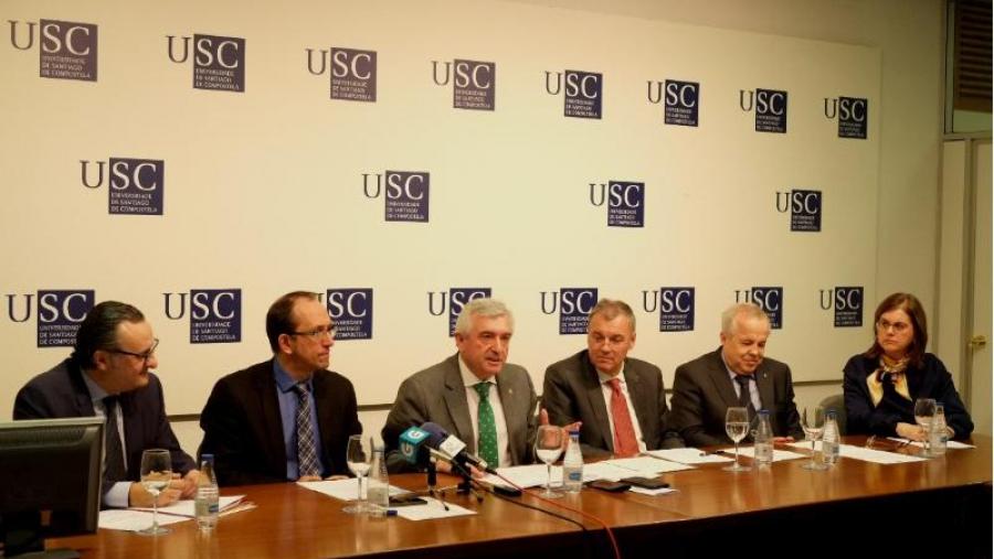 De esquerda a dereita, Fernando Ojea, Anxo Lorenzo, Juan Viaño, Jean-Marc Dubois, Marek Kreglewski e Isabel Lirola (Foto: SERVIMAV) De esquerda a dereita, Fernando Ojea, Anxo Lorenzo, Juan Viaño, Jean-Marc Dubois, Marek Kreglewski e Isabel Lirola (Foto: SERVIMAV)