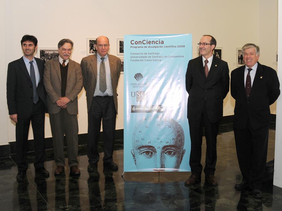 Momento previo a la conferencia de Karl Barry Sharpless Momento previo a la conferencia de Karl Barry Sharpless