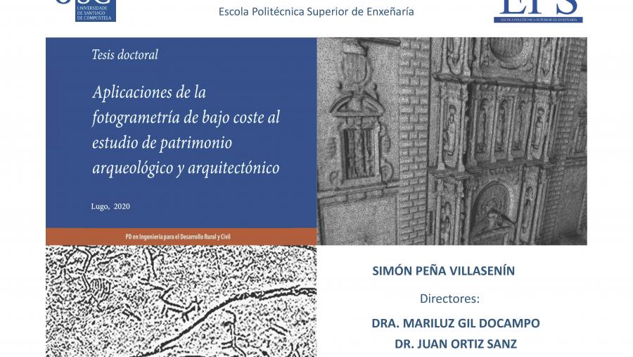 Portada da tese de doutoramento presentada por Simón Peña Villasenín na EPSE Portada da tese de doutoramento presentada por Simón Peña Villasenín na EPSE