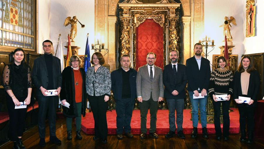 Foto de familia cos premiados. FOTO: Santi Alvite Foto de familia cos premiados. FOTO: Santi Alvite