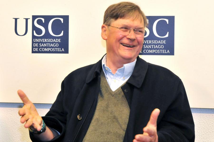 Sir Tim Hunt en la rueda de prensa Sir Tim Hunt en la rueda de prensa