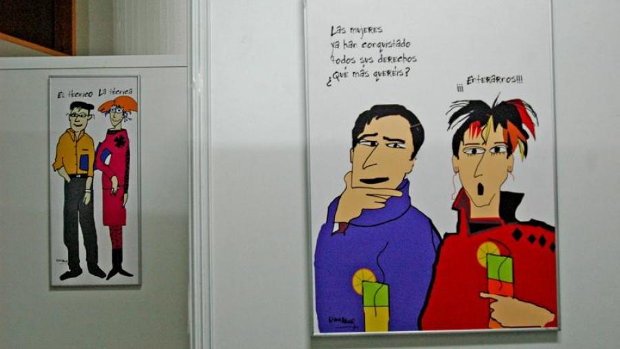 As viñetas de Diana Raznovich na mostra ‘Non ten nome’ pecharán o seu periplo por Santiago na Facultade de Farmacia As viñetas de Diana Raznovich na mostra ‘Non ten nome’ pecharán o seu periplo por Santiago na Facultade de Farmacia