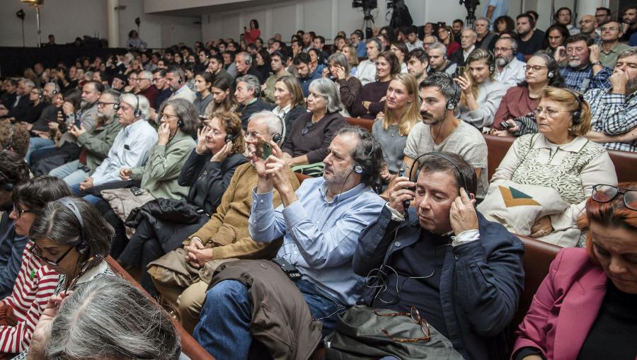 Público asistente á conferencia de Sir David Chipperfield Público asistente á conferencia de Sir David Chipperfield
