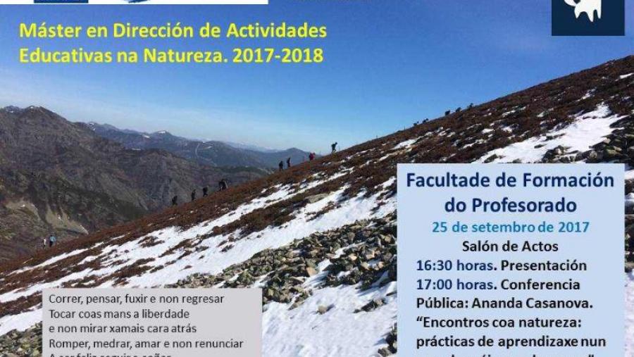 Cartaz do acto de apertura da sexta edición do máster Daen Cartaz do acto de apertura da sexta edición do máster Daen