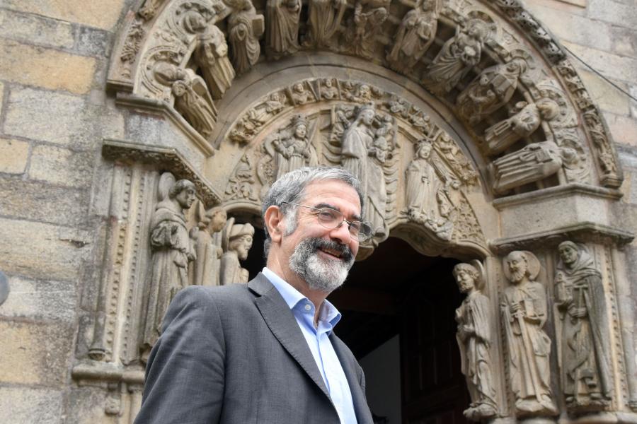 Serge Haroche ante o Colexio de San Xerome Serge Haroche ante o Colexio de San Xerome