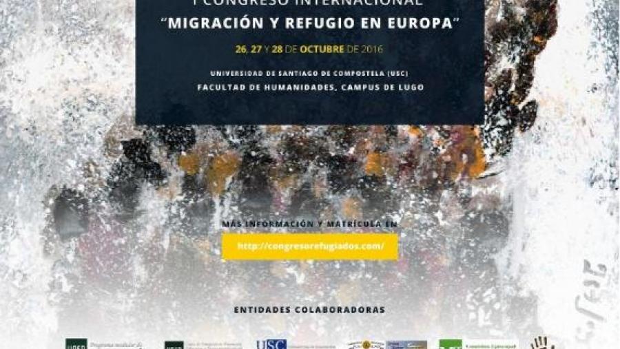 Cartaz do I Congreso Internacional Migración e Refuxio en Europa