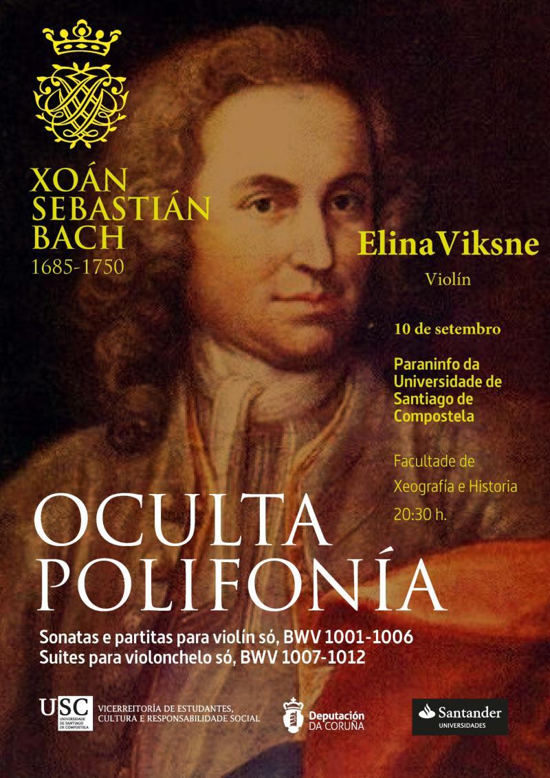 A violinista Elina Viksne abre a programación musical da USC para este curso