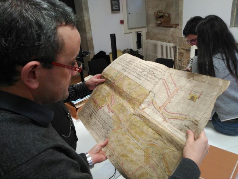 Investigadores do Campus Terra da USC achan planos inéditos da cidade de Mondoñedo tralas inundacións rexistradas en 1760 