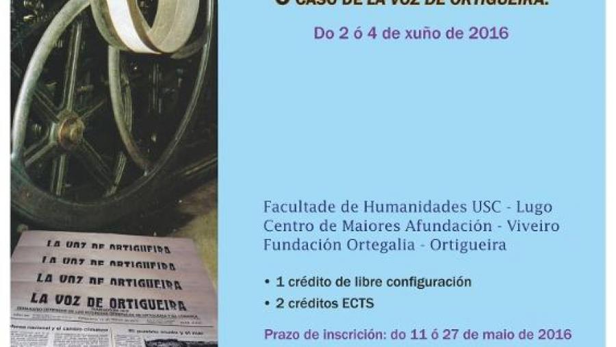 Caraz do curso de verán da USC sobre prensa local