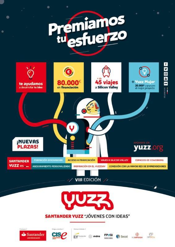 O programa Santander Yuzz busca emprendedores de entre 18 e 31 anos en Santiago e Lugo