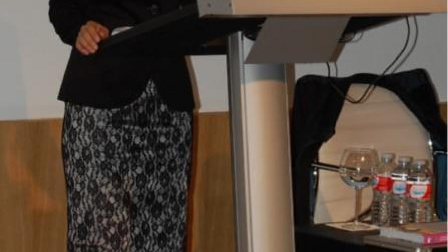 Ana Paula Losada García, na presentación da súa tese de doutoramento