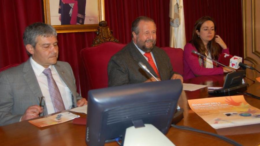 De esquerda a dereita Pedro García Herradón, José López Orozco e Sonia Suárez