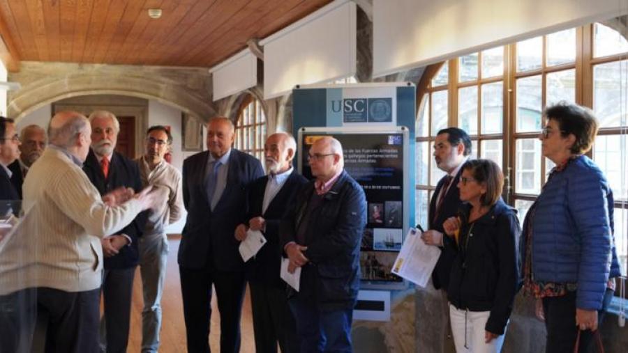 A exposición pode visitarse na claustro alto do Colexio de Fonseca. Foto: Servimav-USC