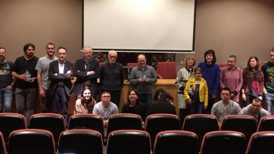 Gañadores e organizadores do I Certame de Videocreación do Campus de Lugo