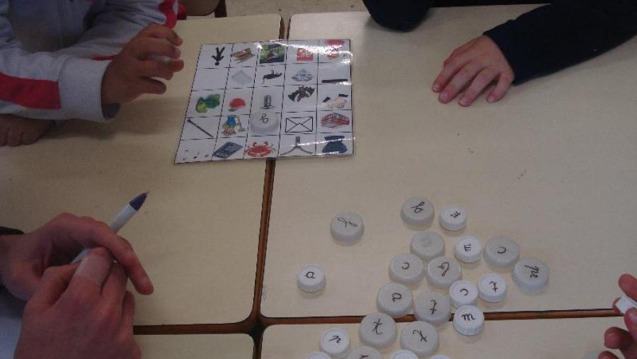 Imaxe de arquivo dunha serie de obradoiros desenvolvidos no marco deste proxecto ApS no Ceip Illa Verde de Lugo