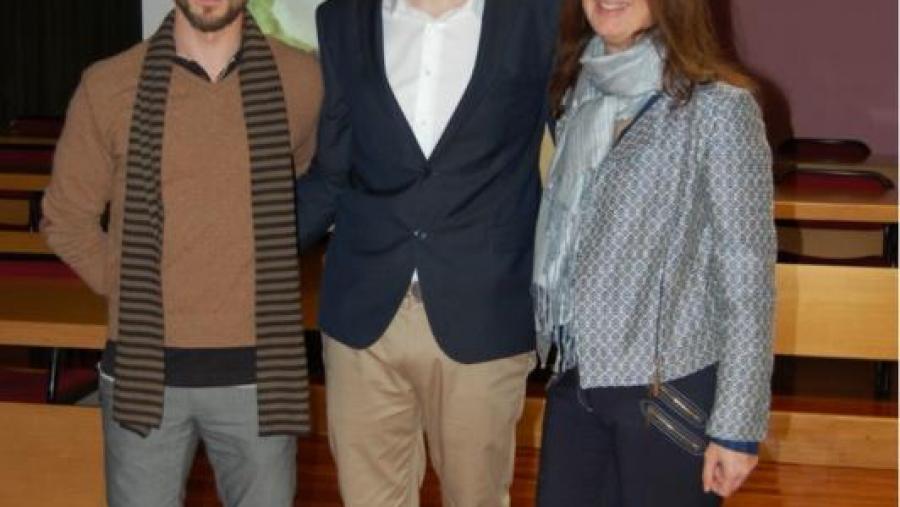 De esquerda a dereita, Roberto Bermúdez, Germán Alberto Coscelli e María Isabel Quiroga