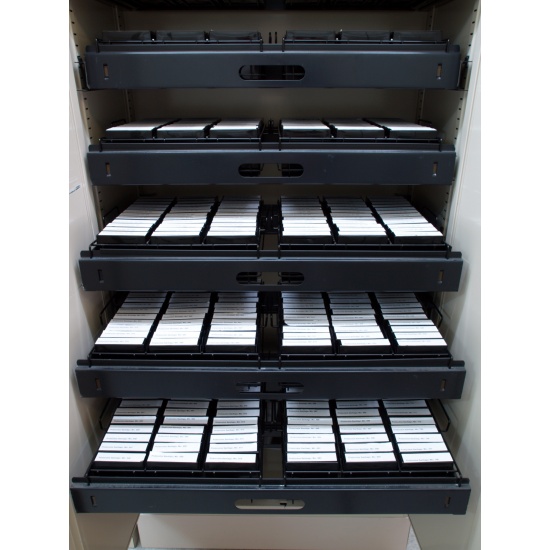 Microfilm archive equipment.