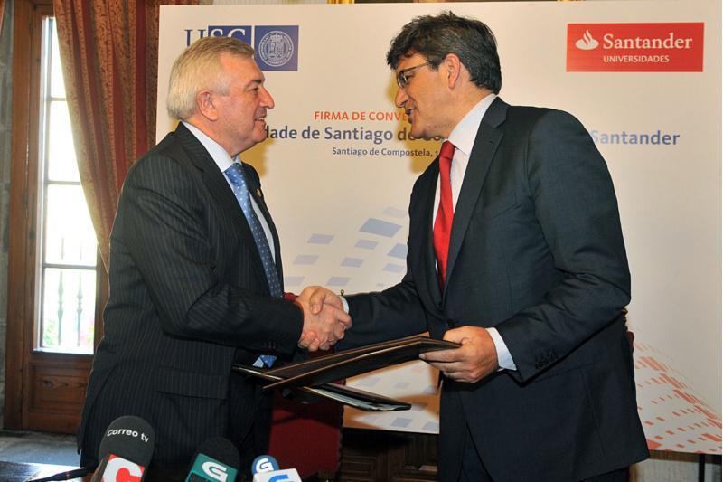 A USC e Banco Santander renovan a súa colaboración institucional