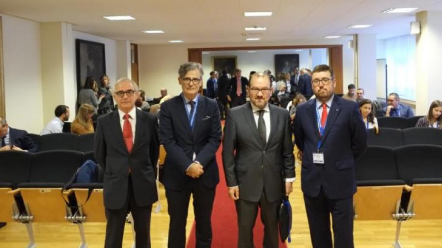 De esquerda a dereita, Gárate Castro, Martínez Moya, López Díaz e Miranda Boto. Foto: Servimav-USC