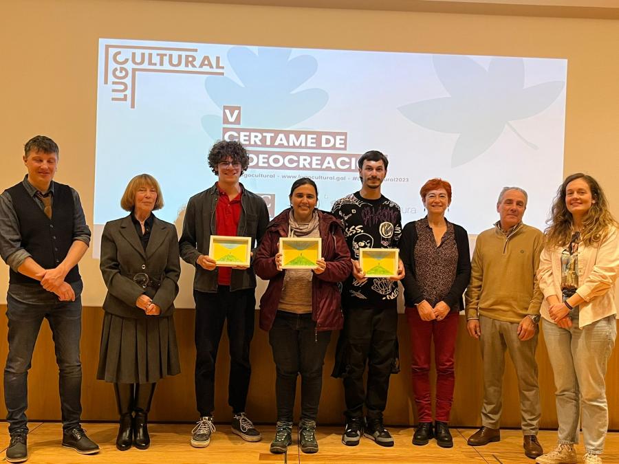 Gañadores e organizadores do V Certame de Videocreación
