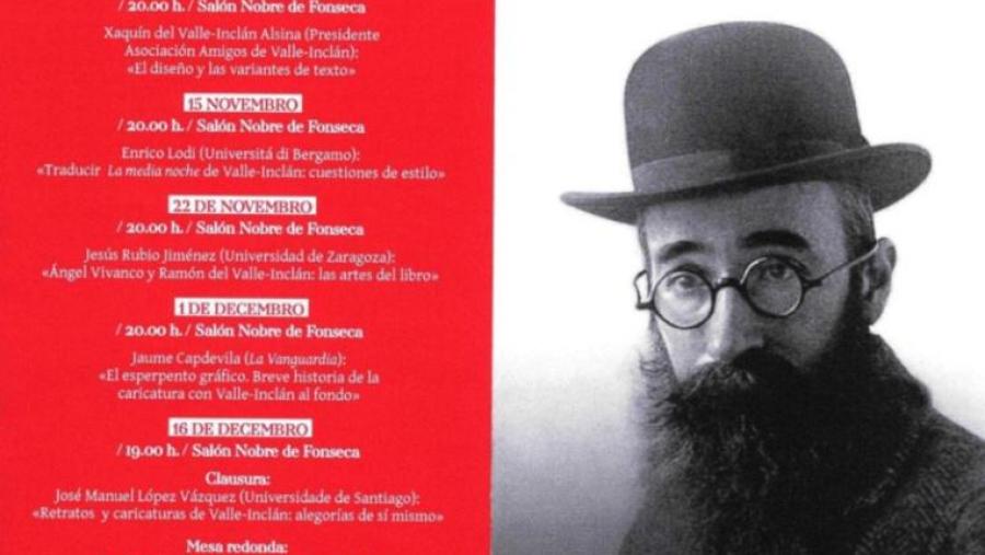 Este venres rematan na USC os actos conmemorativos do 150 aniversario do nacemento de Valle-Inclán